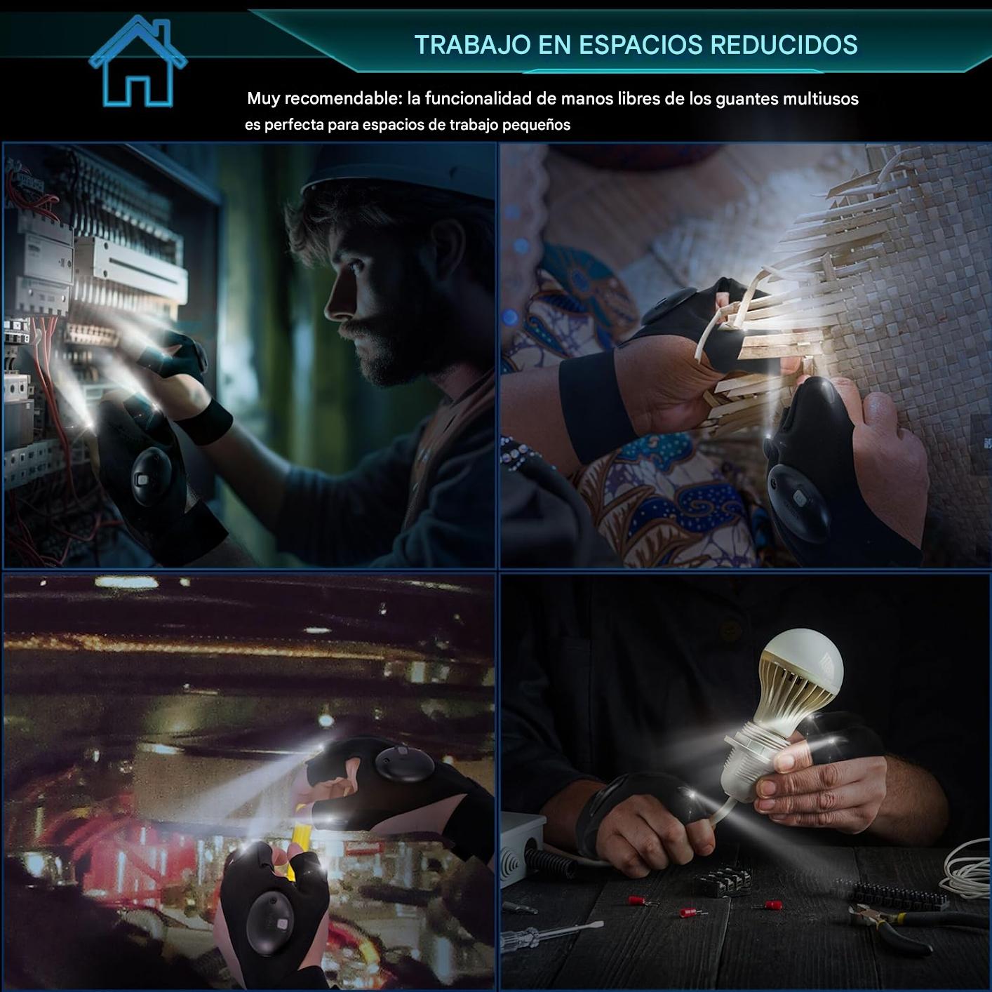 Guantes LED de Iluminación