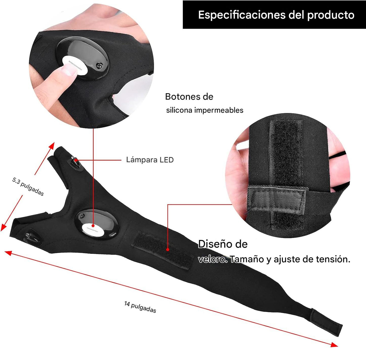 Guantes LED de Iluminación